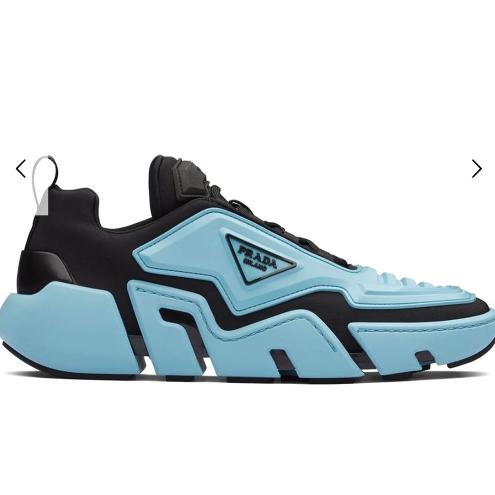 Prada Blue Techno Stretch Trainers